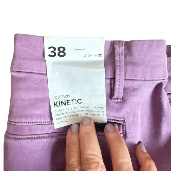 Joe’s Jeans Men Stretch Straight Kinetic Brixton Trouser Short Size 38 Lilac NWT - Picture 8 of 9